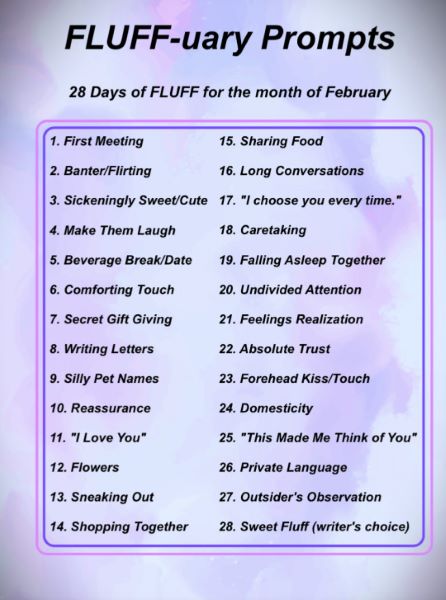 fluff-uary art challenge prompts 2025